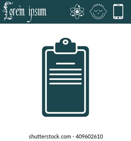 Clipboard or checklist icon