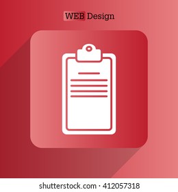 Clipboard or checklist icon
