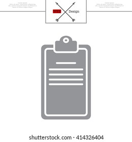 Clipboard or checklist icon