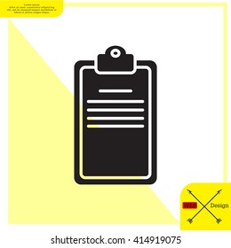 Clipboard or checklist icon