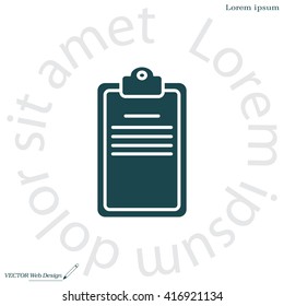 Clipboard or checklist icon