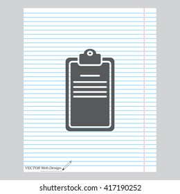 Clipboard or checklist icon