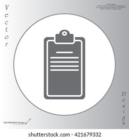 Clipboard or checklist icon