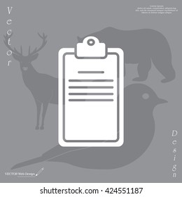 Clipboard or checklist icon