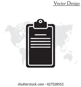 Clipboard or checklist icon