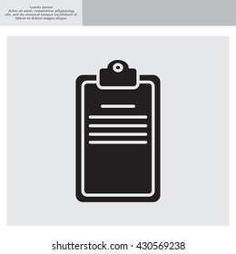 Clipboard or checklist icon