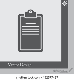 Clipboard or checklist icon