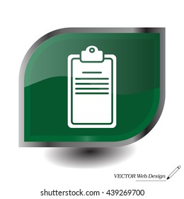 Clipboard or checklist icon