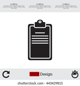 Clipboard or checklist icon
