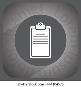 Clipboard or checklist icon