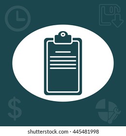 Clipboard or checklist icon