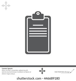 Clipboard or checklist icon