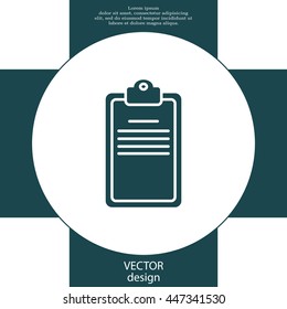 Clipboard or checklist icon