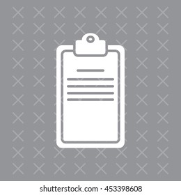 Clipboard or checklist icon
