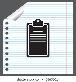 Clipboard or checklist icon