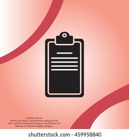 Clipboard or checklist icon