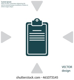 Clipboard or checklist icon