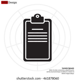 Clipboard or checklist icon