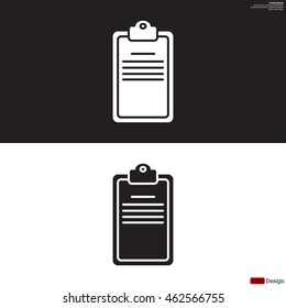 Clipboard or checklist icon