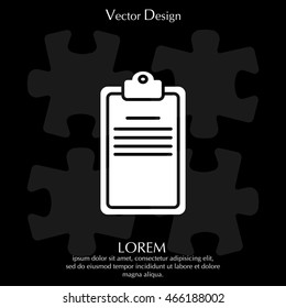 Clipboard or checklist icon