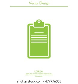 Clipboard or checklist icon
