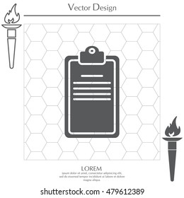 Clipboard or checklist icon