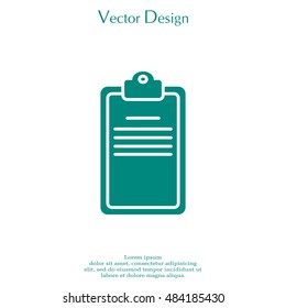 Clipboard or checklist icon
