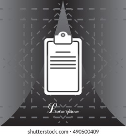 Clipboard or checklist icon