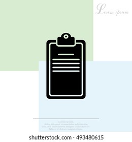 Clipboard or checklist icon
