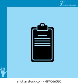 Clipboard or checklist icon
