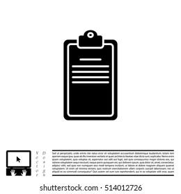 Clipboard or checklist icon