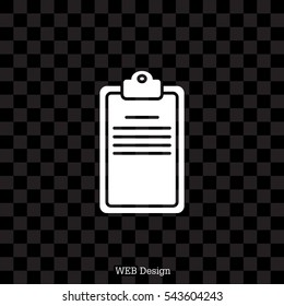 Clipboard or checklist icon