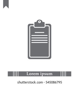 Clipboard or checklist icon