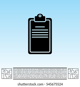 Clipboard or checklist icon