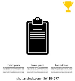 Clipboard or checklist icon