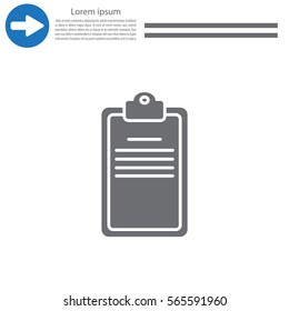 Clipboard or checklist icon