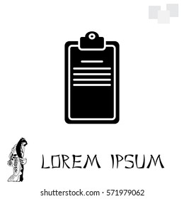 Clipboard or checklist icon