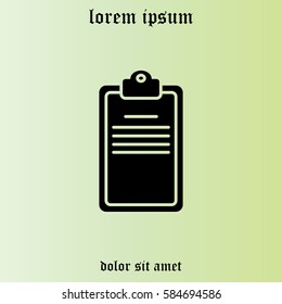 Clipboard or checklist icon