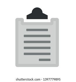 Clipboard or checklist icon. Agreement document sign. Feedback list symbol. Survey checklist form. Poll interview feedback. flat checklist button. Vector