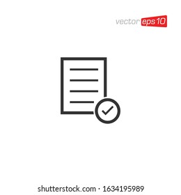 Clipboard Checklist Icon Design Vector