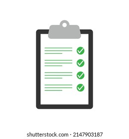clipboard with checklist icon. to do list symbol. vector illustration