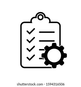 clipboard checklist icon for documents with check marks