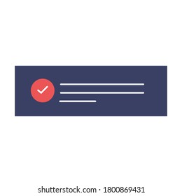 Clipboard with checklist icon. Flat illustration of clipboard with checklist icon 
