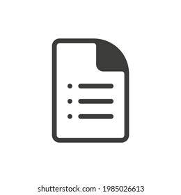 Clipboard or checklist icon for form, survey and questionnaire design concept. Usage for web and mobile UI design.