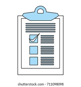 clipboard with checklist icon image 