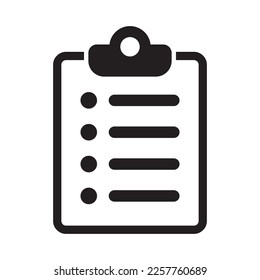 Clipboard and checklist icon. Project management icon. To do list vector icon for web site and app design.