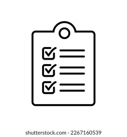 Clipboard and checklist icon. Project management, questionnaire icon. To do list vector icon for web site and app design.