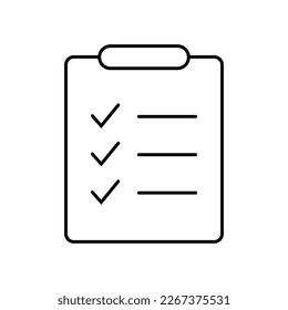 Clipboard and checklist icon. Project management, questionnaire icon. To do list vector icon for web site and app design.