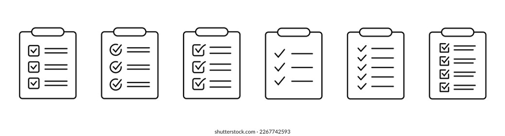 Clipboard and checklist icon. Project management, questionnaire icon. To do list vector icon for web site and app design.