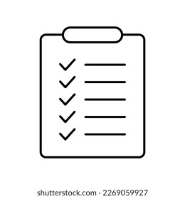 Clipboard and checklist icon. Project management, questionnaire icon. To do list vector icon for web site and app design.